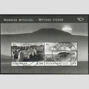 FRIM�RKER DANMARK | 2008 - AFA 1538 - Nordisk mytologi 3. - Miniark 13,25 Kr. - Lux Stemplet Esbjerg