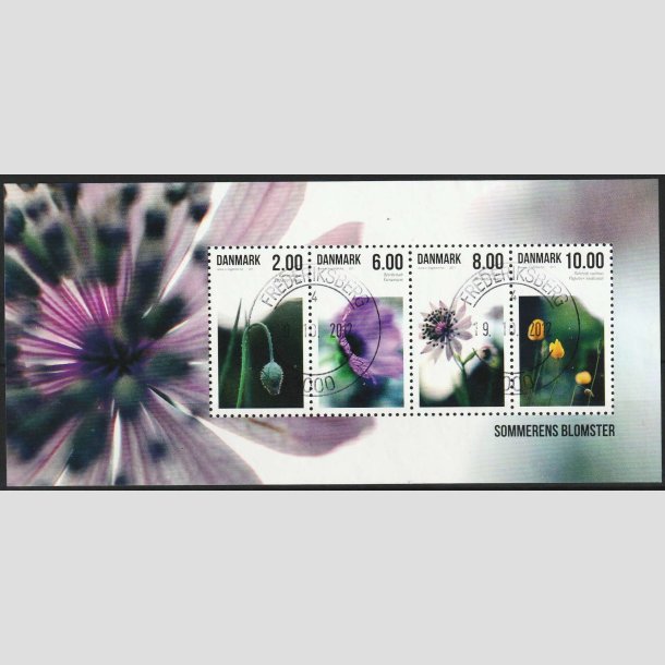 FRIMRKER DANMARK | 2011 - AFA 1667A - Sommerens blomster - Miniark 26,00 Kr. - Pragt Stemplet