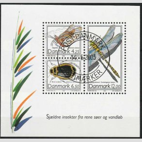 FRIM�RKER DANMARK | 2003 - AFA 1355 - Insekter - Kr. 22,75 Miniark - Pragt Stemplet
