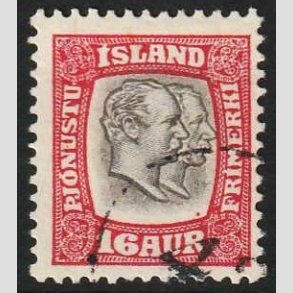 FRIMRKER ISLAND | 1907 - AFA 29 - Christian IX/Frd. VIII - 16 aur rd/gr - Stemplet