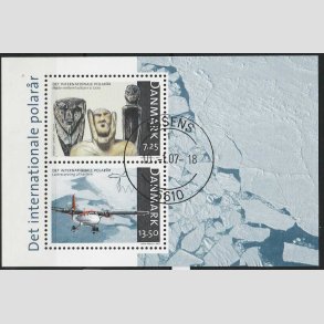 FRIM�RKER DANMARK | 2007 - AFA 1499 - Internationalt polar�r - 20,75 Kr. Miniark - Pragt Stemplet 