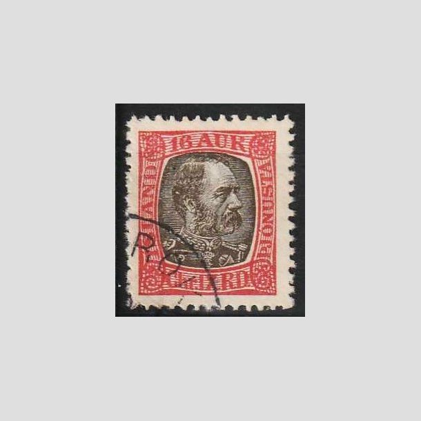 FRIMRKER ISLAND | 1902 - AFA 21 - Christian IX - 16 aur rd/gr - Stemplet