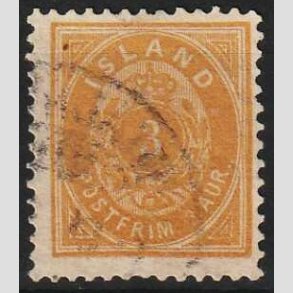 FRIMRKER ISLAND | 1896-97 - AFA 12B - 3 aur gul 