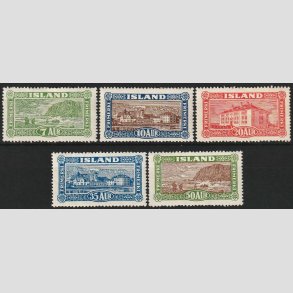 FRIMRKER ISLAND | 1925 - AFA 114-18 - Landskabsserie - 7 - 50 aur - Ubrugt