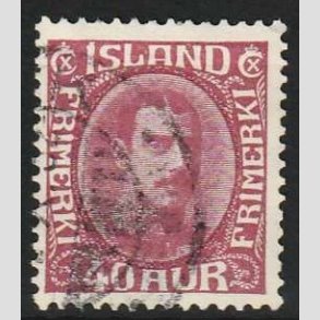 FRIMRKER ISLAND | 1931-33 - AFA 163 - Kong Christian X - 40 re lillard - Stemplet