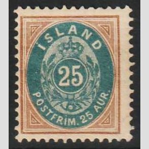 FRIMRKER ISLAND | 1899-1900 - AFA 21 - 25 aur brun/bl tk. 12 3/4 - Ubrugt