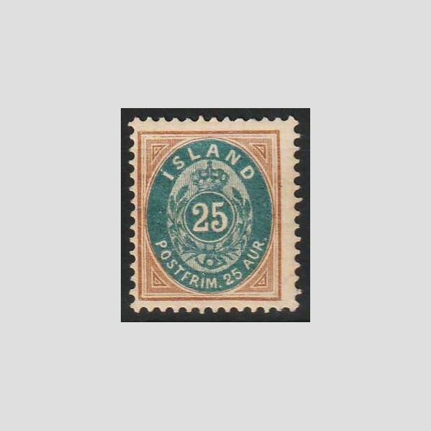 FRIMRKER ISLAND | 1899-1900 - AFA 21 - 25 aur brun/bl tk. 12 3/4 - Ubrugt