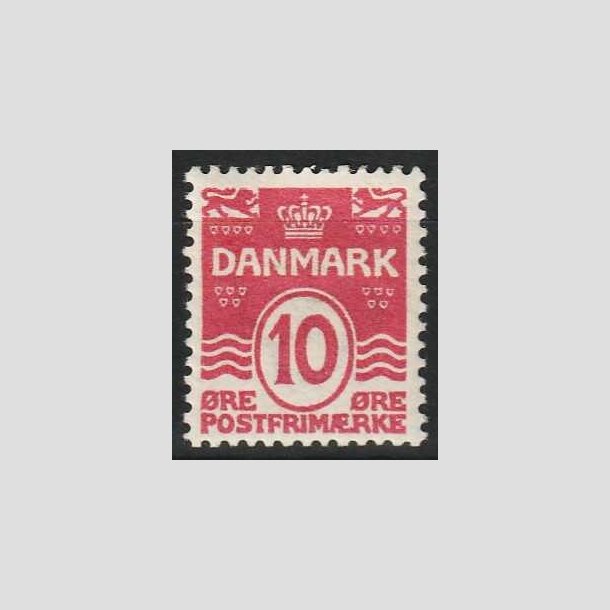 FRIMRKER DANMARK | 1912 - AFA 65 - Blgelinie 10 re karminrosa - Ubrugt