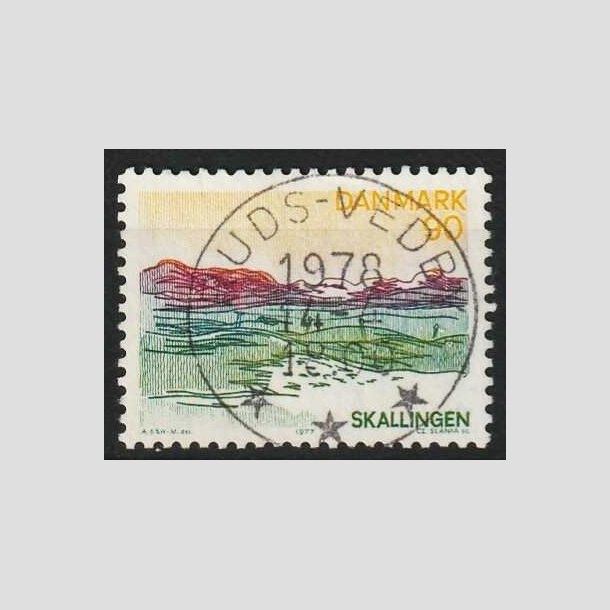 FRIMRKER DANMARK | 1977 - AFA 638 - Lansdel Sydjylland - 90 re flerfarvet - Pragt Stemplet 