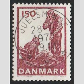 FRIM�RKER DANMARK | 1976 - AFA 630 - Dansk glasproduktion - 150 �re - Pragt Stemplet Juelsminde