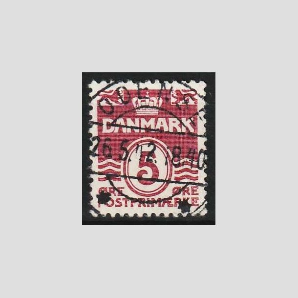 FRIMRKER DANMARK | 1938 - AFA 246 - Blgelinie 5 re vinrd - Lux Stemplet 