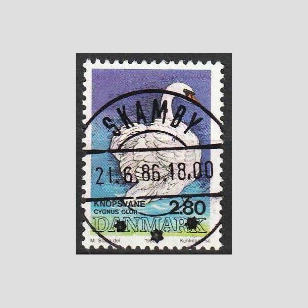 FRIMRKER DANMARK | 1986 - AFA 866 - Danske fugle - 2,80 Kr. flerfarvet - Lux Stemplet Skamby