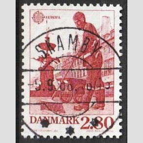 FRIM�RKER DANMARK | 1986 - AFA 870 - Europam�rker - 2,80 Kr. r�d - Lux Stemplet Skamby