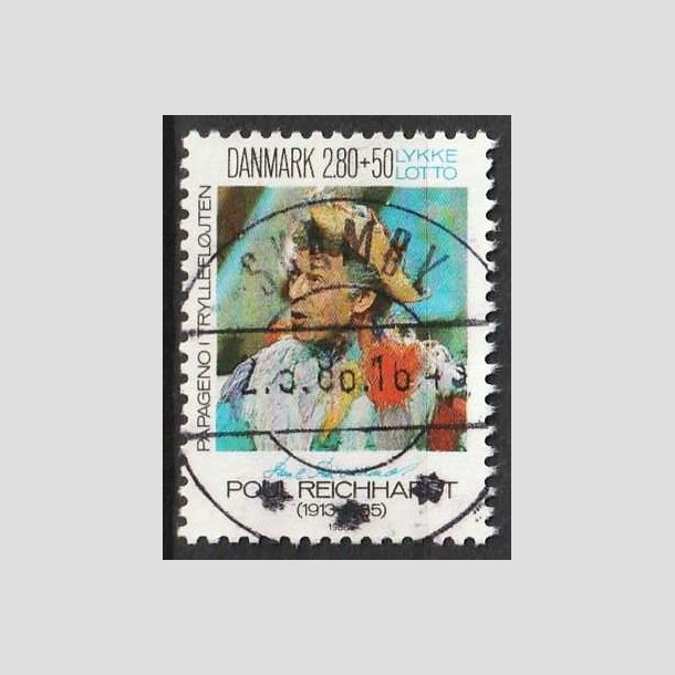 FRIMRKER DANMARK | 1986 - AFA 851 - Poul Richard - 2,80 Kr. + 50 re - Lux Stemplet Skamby