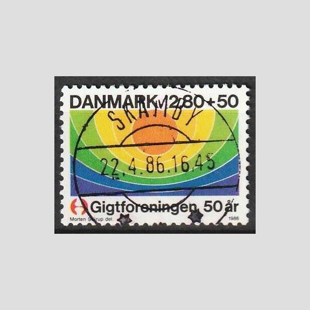 FRIMRKER DANMARK | 1986 - AFA 855 - Gigtforeningen 50 r - 2,80 Kr. + 50 re - Lux Stemplet Skamby