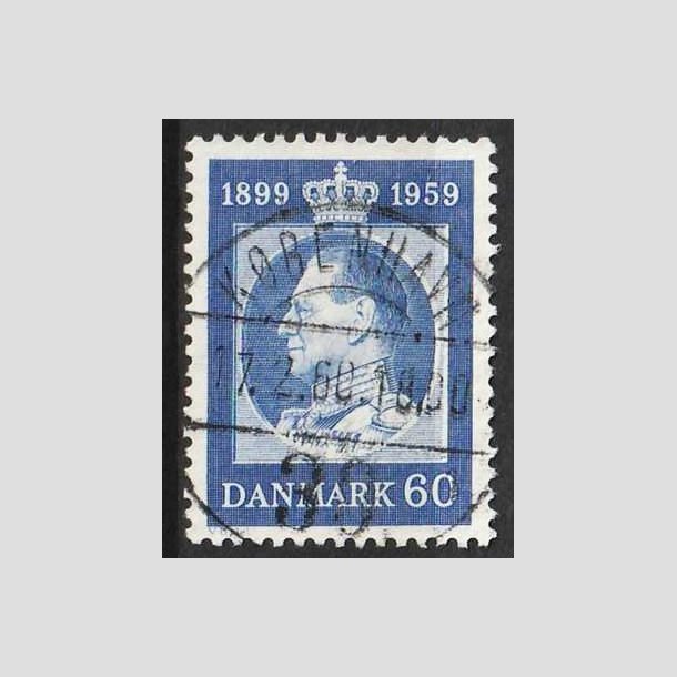 FRIMRKER DANMARK | 1959 - AFA 376 - Frederik IX 60 r - 60 re bl - Pragt Stemplet