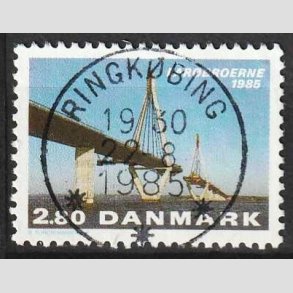 FRIM�RKER DANMARK | 1985 - AFA 833 - Far�broerne - 2,80 Kr. flerfarvet - Pragt Stemplet Ringk�bing