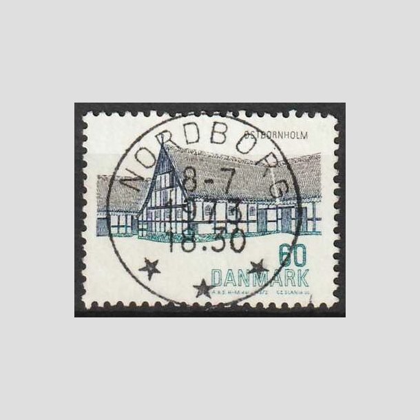 FRIMRKER DANMARK | 1972 - AFA 539 - Dansk bygningskunst - 60 re - Pragt Stemplet Nordborg