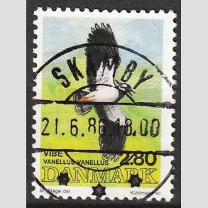 FRIM�RKER DANMARK | 1986 - AFA 867 - Danske fugle - 2,80 Kr. flerfarvet - Lux Stemplet Skamby