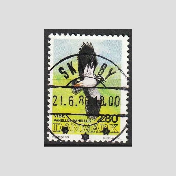 FRIM�RKER DANMARK | 1986 - AFA 867 - Danske fugle - 2,80 Kr. flerfarvet - Lux Stemplet Skamby