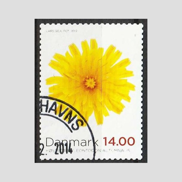 FRIMRKER DANMARK | 2012 - AFA 1717 - Efterrsblomster - 14,00 Kr. flerfarvet - Pnt hjrnestemplet