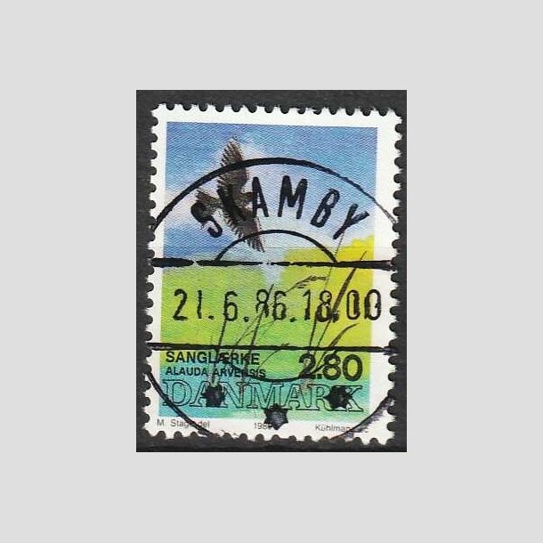 FRIMRKER DANMARK | 1986 - AFA 868 - Danske fugle - 2,80 Kr. flerfarvet - Lux Stemplet Skamby