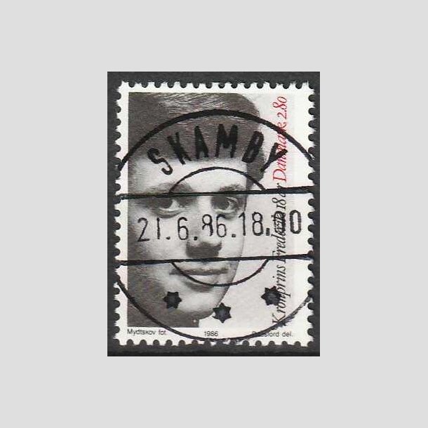 FRIMRKER DANMARK | 1986 - AFA 858 - Kronprins Frederik 18 r - 2,80 Kr. -  Lux Stemplet Skamby