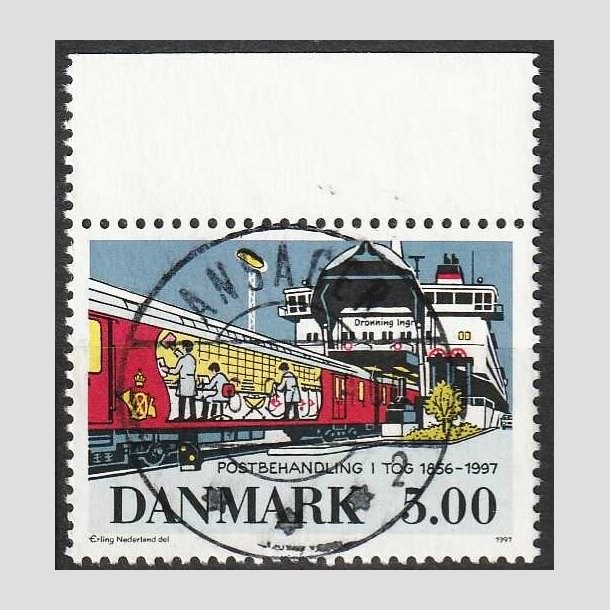 FRIMRKER DANMARK | 1997 - AFA 1147 - Bureautjenestens ophr - 5,00 Kr. - Lux Stemplet Ansager