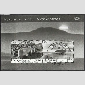 FRIM�RKER DANMARK | 2008 - AFA 1538 - Nordisk mytologi 3. - Miniark 13,25 Kr. - Pragt Stemplet