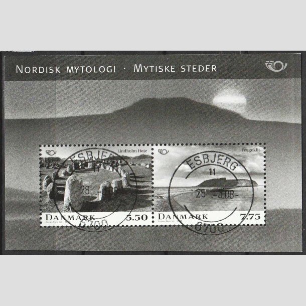 FRIMRKER DANMARK | 2008 - AFA 1538 - Nordisk mytologi 3. - Miniark 13,25 Kr. - Pragt Stemplet