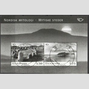 FRIM�RKER DANMARK | 2008 - AFA 1538 - Nordisk mytologi 3. - Miniark 13,25 Kr. - Pragt Stemplet