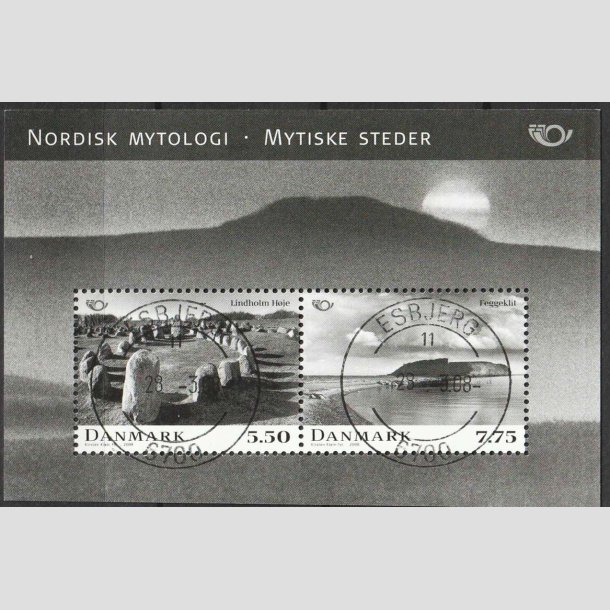 FRIMRKER DANMARK | 2008 - AFA 1538 - Nordisk mytologi 3. - Miniark 13,25 Kr. - Pragt Stemplet