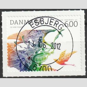 FRIM�RKER DANMARK | 2012 - AFA 1712 - H.C. Andersens eventyr - 6,00 Kr. flerfarvet - Pragt Stemplet 