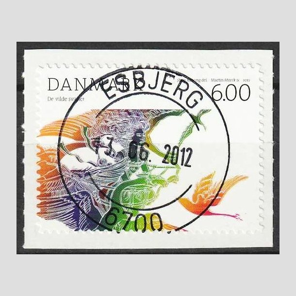 FRIMRKER DANMARK | 2012 - AFA 1712a - H.C. Andersens eventyr - 6,00 Kr. flerfarvet - Pragt Stemplet