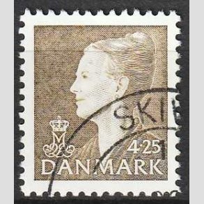 FRIMRKER DANMARK | 1998 - AFA 1170 - Dronning Margrethe II - 4,25 Kr. olivenbrun - Pnt Stemplet