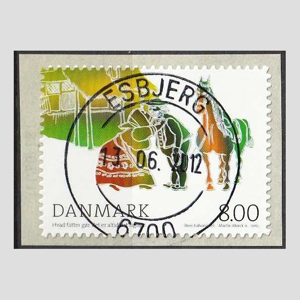 FRIMRKER DANMARK | 2012 - AFA 1713a - H.C. Andersens eventyr - 8,00 Kr. flerfarvet - Pragt Stemplet