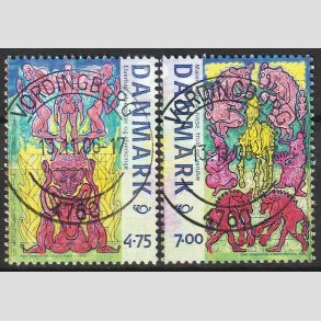 FRIM�RKER DANMARK | 2006 - AFA 1460,1461 - Mystiske v�sener - 4,75 + 7,00 Kr. - Pragt Stemplet