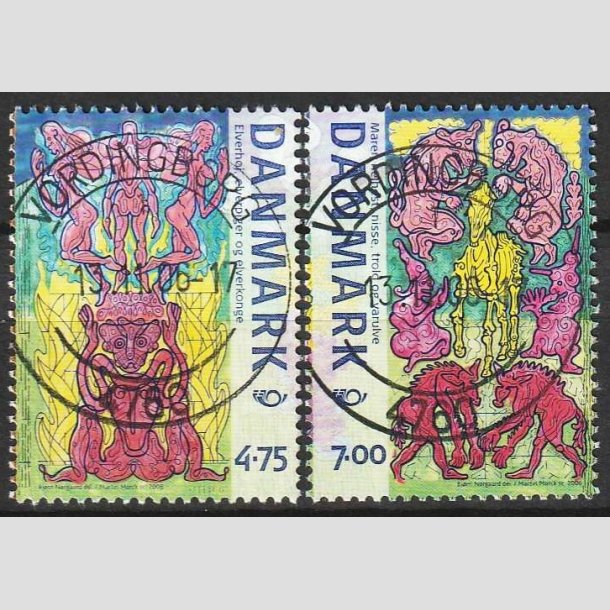 FRIMRKER DANMARK | 2006 - AFA 1460,1461 - Mystiske vsener - 4,75 + 7,00 Kr. - Pragt Stemplet