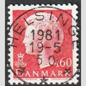 FRIMRKER DANMARK | 1981 - AFA 715 - Dronning Margrethe - 160 re rd - Pragt Stemplet