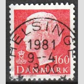 FRIMRKER DANMARK | 1981 - AFA 715 - Dronning Margrethe - 160 re rd - Pragt Stemplet