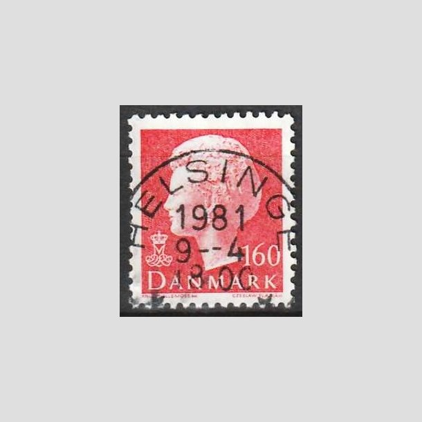 FRIMRKER DANMARK | 1981 - AFA 715 - Dronning Margrethe - 160 re rd - Pragt Stemplet