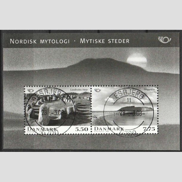 FRIMRKER DANMARK | 2008 - AFA 1538 - Nordisk mytologi 3. - Miniark 13,25 Kr. - Lux Stemplet Esbjerg