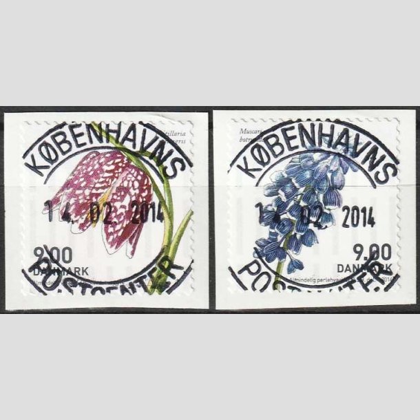 FRIMRKER DANMARK | 2014 - AFA 1766,1767 - Forrsblomster - 9,00 + 9,00 Kr. - Pragt Stemplet
