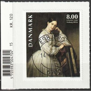 FRIMRKER DANMARK | 2012 - AFA 1718 - Johanne Luise Heiberg - 8,00 Kr. - Pragt Stemplet