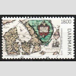 FRIM�RKER DANMARK | 2009 - AFA 1588 - Gamle Danmarkskort - 18,00 Kr. - Lux Stemplet Aabenraa