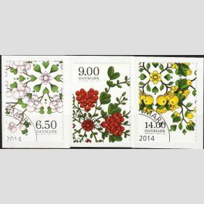 FRIM�RKER DANMARK | 2014 - AFA 1796-98 - Vinter-poesi - i s�t - Flot Stemplet 