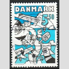 FRIM�RKER DANMARK | 2008 - AFA 1546 - Europam�rke - 5,50 Kr. flerfarvet - Lux Stemplet