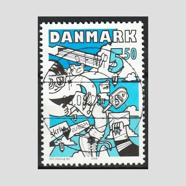 FRIMRKER DANMARK | 2008 - AFA 1546 - Europamrke - 5,50 Kr. flerfarvet - Lux Stemplet
