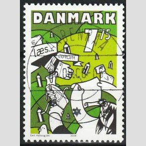 FRIM�RKER DANMARK | 2008 - AFA 1547 - Europam�rke - 7,75 Kr. flerfarvet - Lux Stemplet 