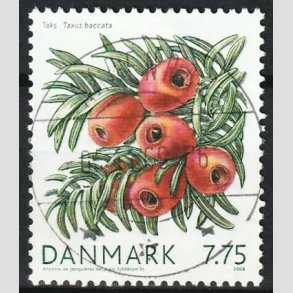 FRIM�RKER DANMARK | 2008 - AFA 1558 - Vinterb�r - 7,75 kr. taks - Pragt Stemplet
